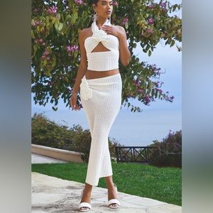 Knitted Summer Skirt Set